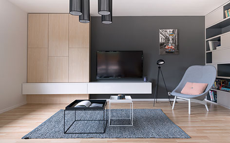 Kombinace barev obývací pokoj