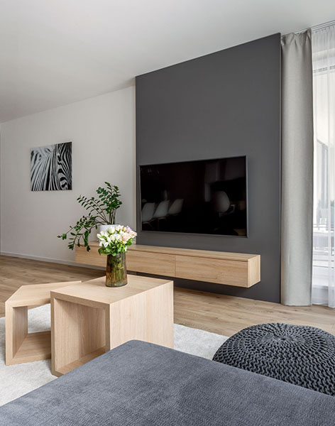 Návrh a realizace obývacího pokoje studia ZAKI Design