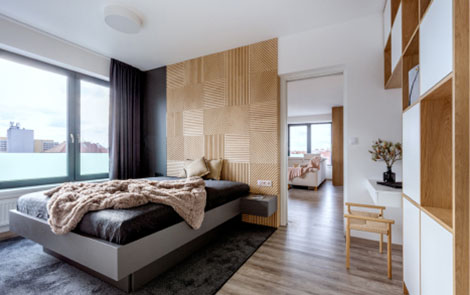 Designový návrh ložnice