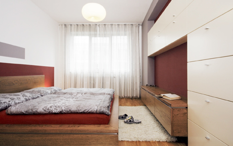 Kompletní řešení interieru ložnice studia ZAKI Design