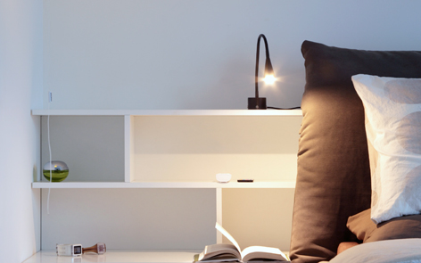 Designový návrh vestavěné skříně studia ZAKI Design