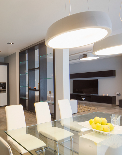 Realizace osvětlení interiéru bytu studia ZAKI Design
