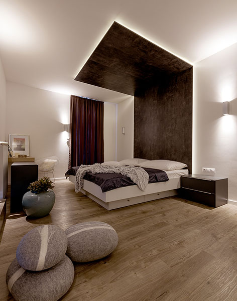 Návrh interiéru ložnice studia ZAKI Design