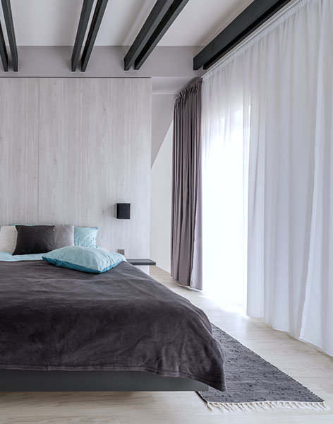 Návrh interiéru ložnice studia ZAKI Design