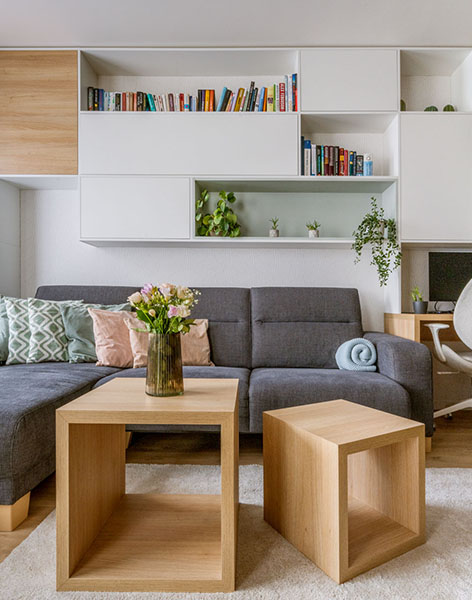 Návrh a realizace obývacího pokoje studia ZAKI Design