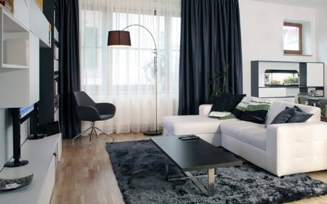 Kompletní řešení obývacího pokoje studia ZAKI Design