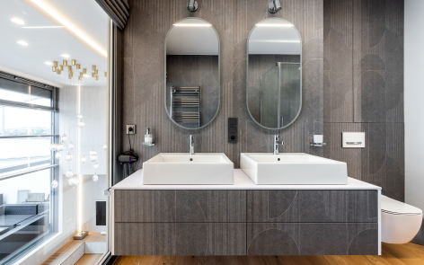 Designový obklad koupelny
