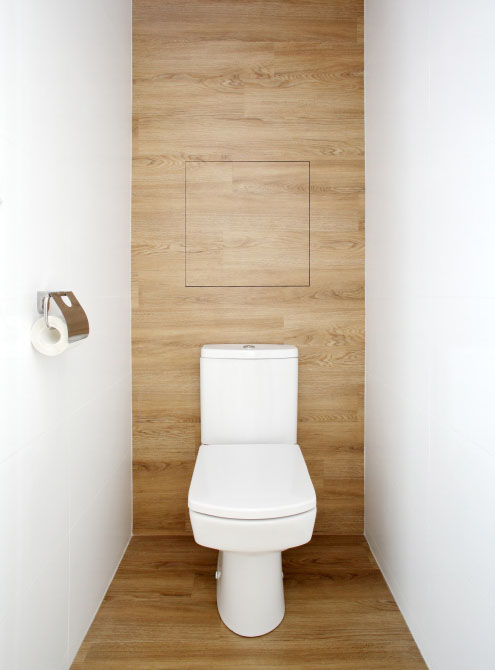 Návrh interiéru toalety bytu Praha Černý most
