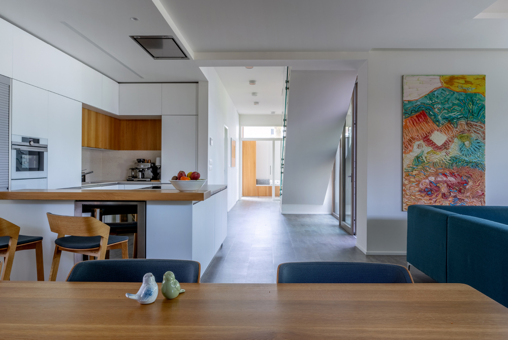 kompletní řešení interiéru kuchyň, obývací pokoj, jídelní kout ZAKI Design
