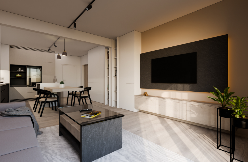 interiér bytu Nehvizdy